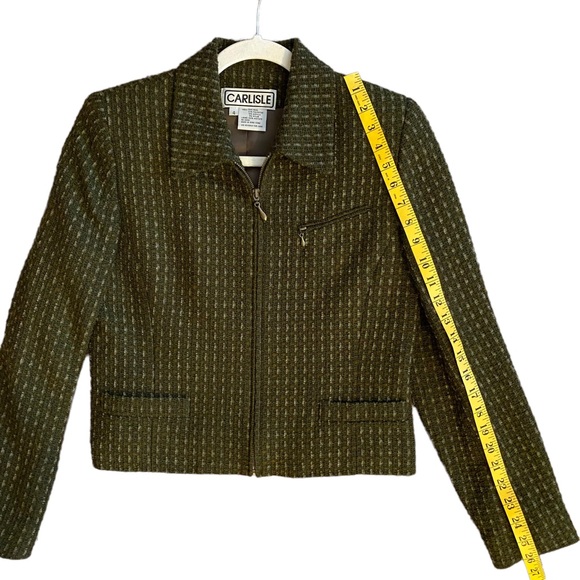 VINTAGE CARLISLE WOOL ZIP JACKET  SZ 4 - Picture 13 of 16